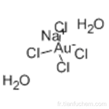 Aurate (1 -), tétrachloro, sodium, dihydrate, (57195643, SP-4-1) - (9CI) CAS 13874-02-7